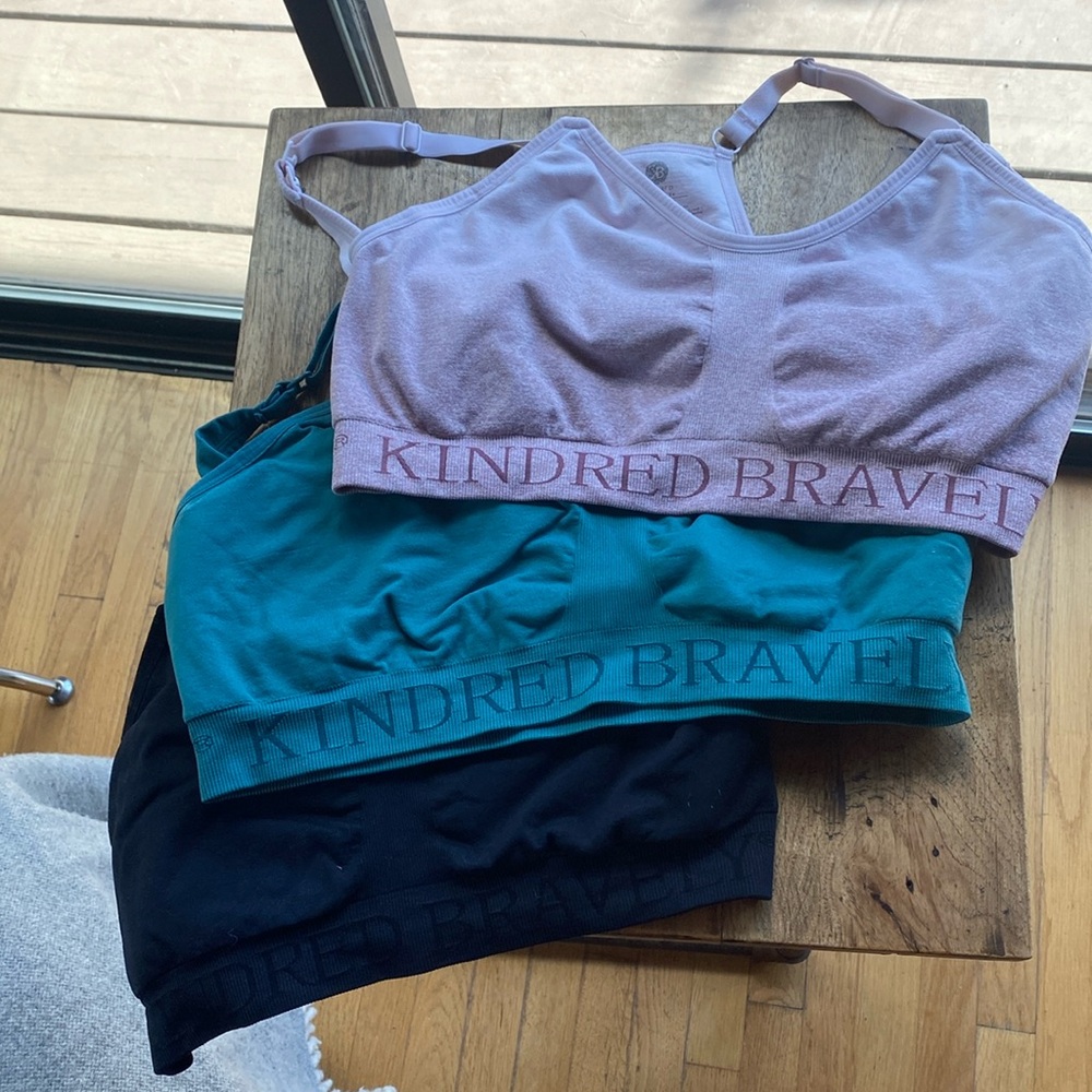 Kindred Bravely sublime nursing sports bra lot XL